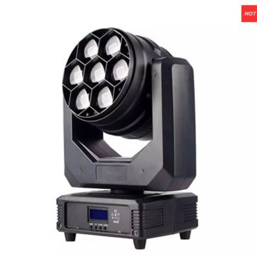 7x40W Zoom RGBW LED Zoom Wash Stage Moving Head Light for Nightclub