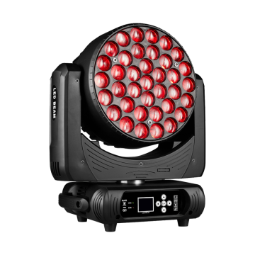 LED 37Pcs RGBW 4in1 LED Wash Zoom Moving Head Lighting