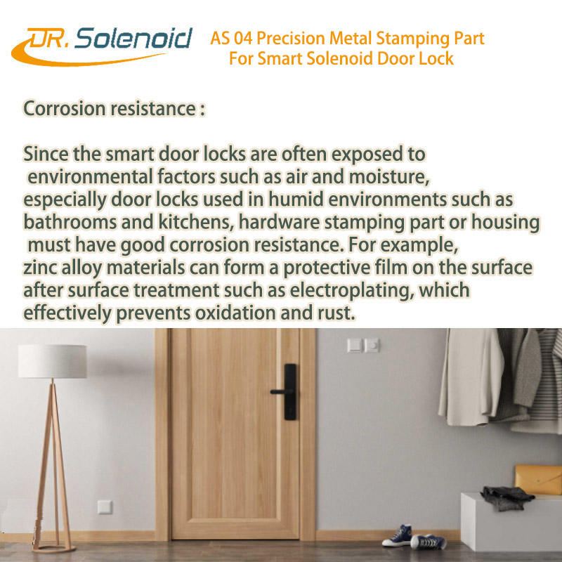 سمارٹ سولینائڈ ڈور لاک 2 کے لیے AS 04 پریسجن میٹل اسٹیمپنگ پارٹ