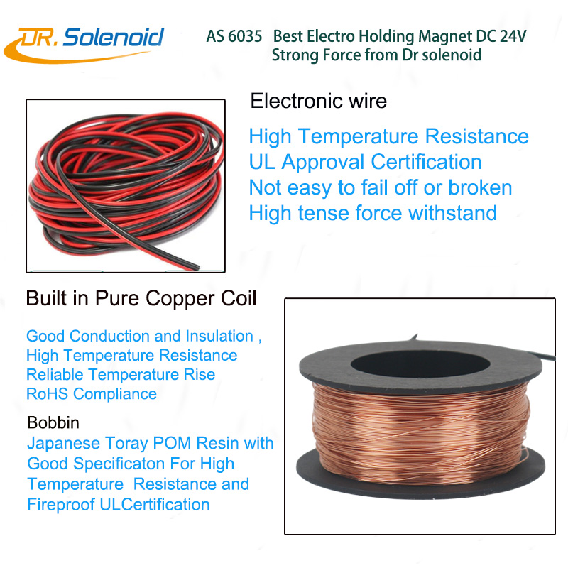 Kā 6035 labākie elektroturēšanas mangnets DC 24V spēcīgs spēks no Drsolenoid D 2
