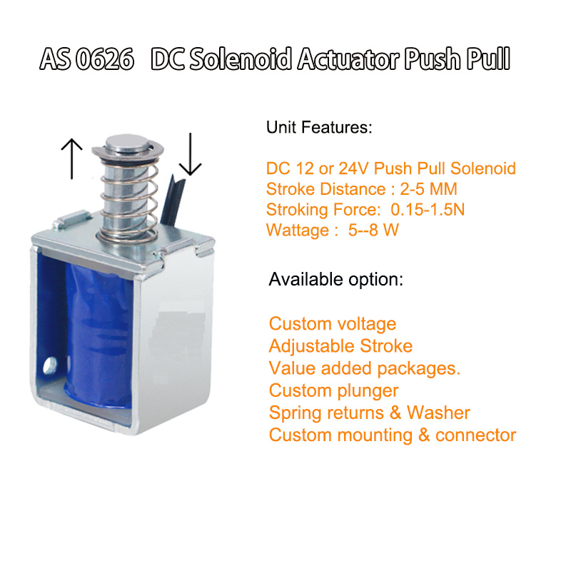 As 0626 DC Solenoid Actuator Push Pull D 1