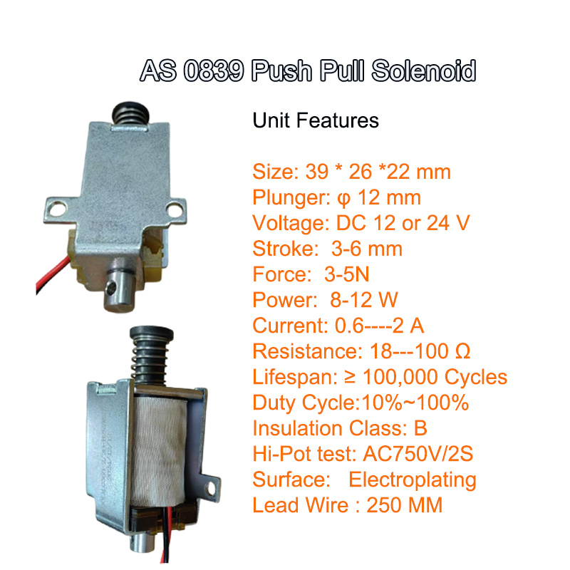 AS 0839 Push Pull Solenoid 6