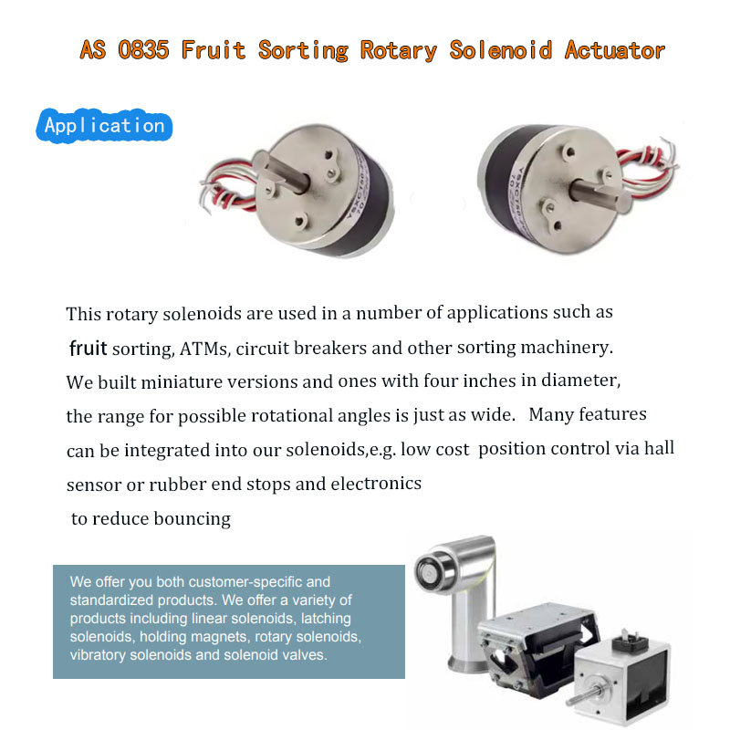 As  0835 Fruit Sorting Rotary Solenoid Actuator D 5