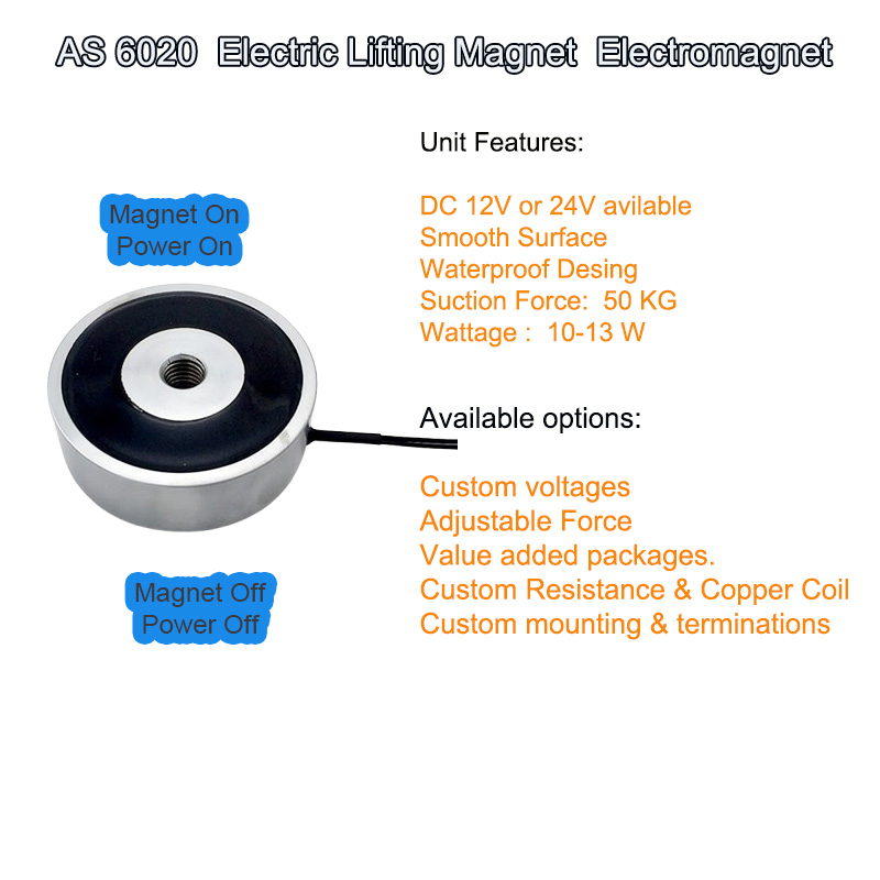 AS 6020 electric lifting magnet electromagnet D 1