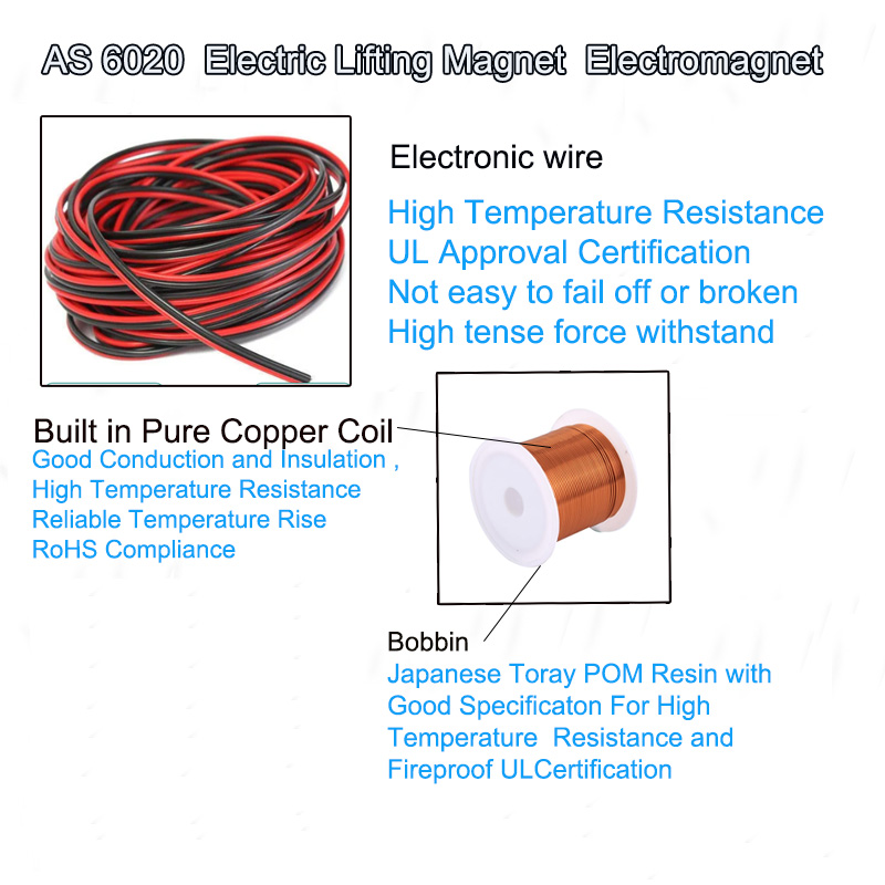 AS 6020 electric lifting magnet electromagnet D 2