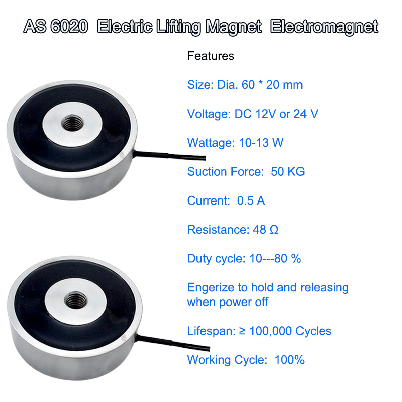 AS 6020 electric lifting magnet electromagnet D 6