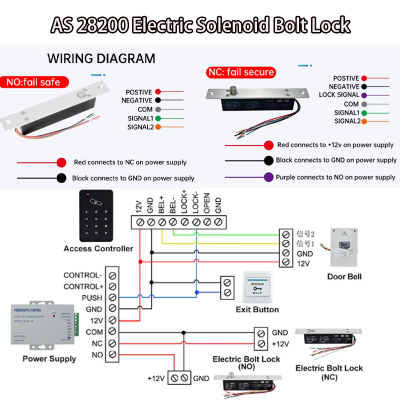 AS 28200 Electric Solenoid Bolt Lock 5