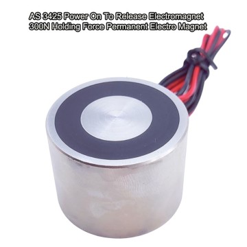 AS 3425 Power On To Release Electromagnet 300N Holding Force Permanent Electro Magnet