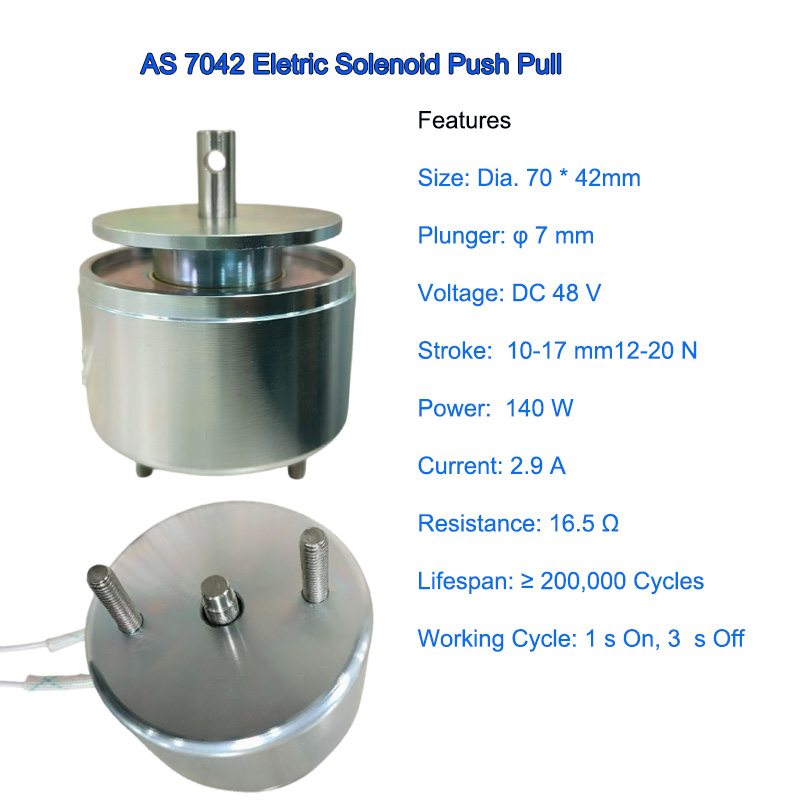 AS 7042 electric solenoid Push Pull  6