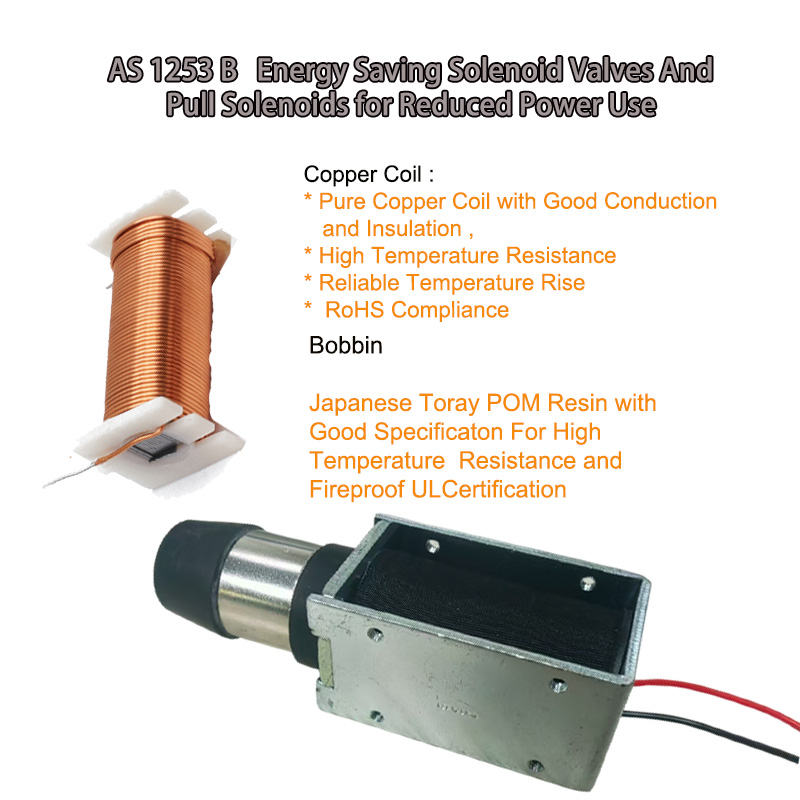 AS 1253 B Energy Saving Solenoid Valves and Pull Solenoids for Reduced Power Use