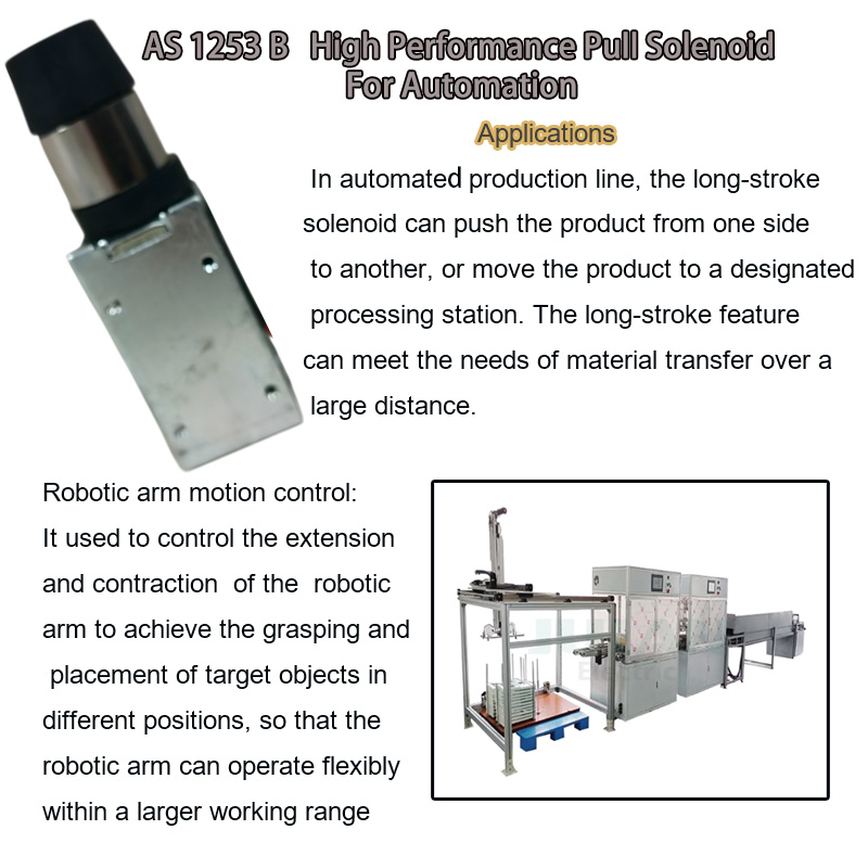 AS 1253 B High Performance Pull Solenoid for Automation