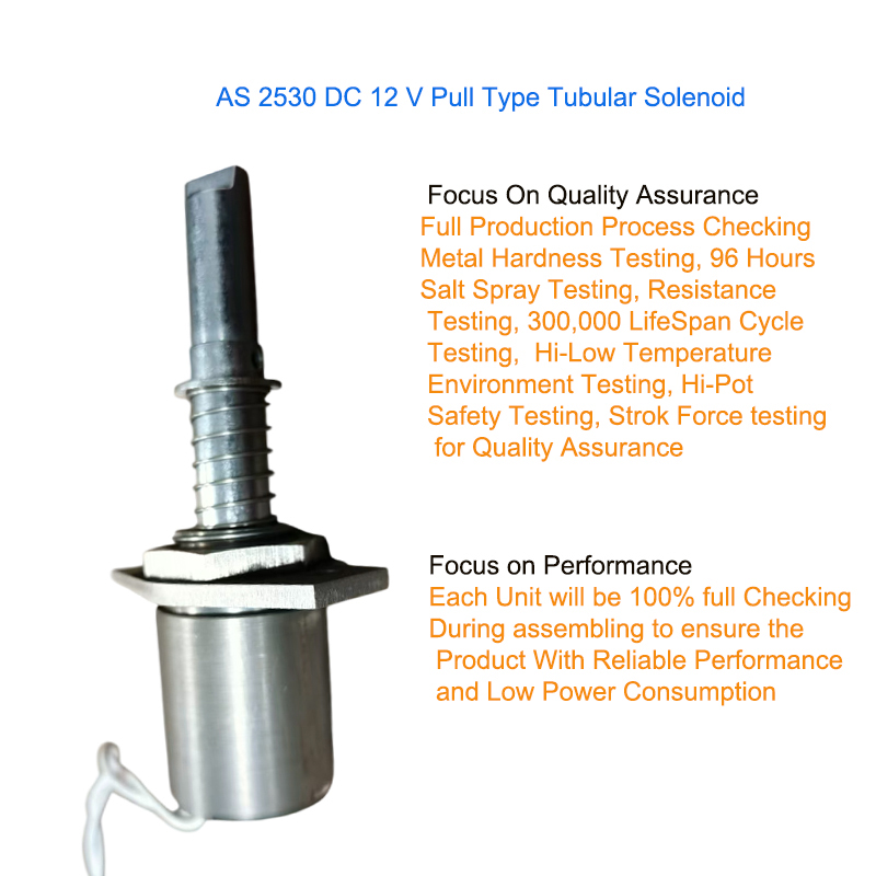 5 Pull Type Tubular Solenoid for Industrial Motion Control