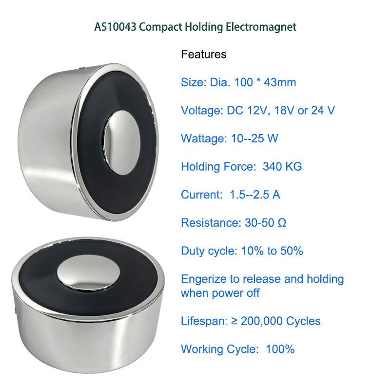 Mini DC Holding Electromagnet for Compact Applications