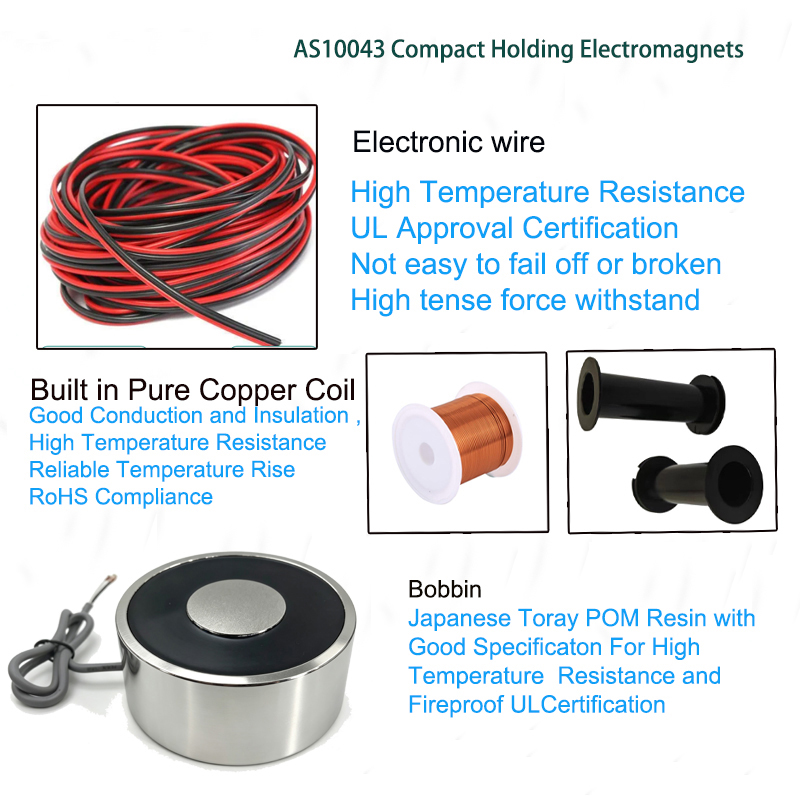 Reliable DC Holding Electromagnet for Industrial Applications