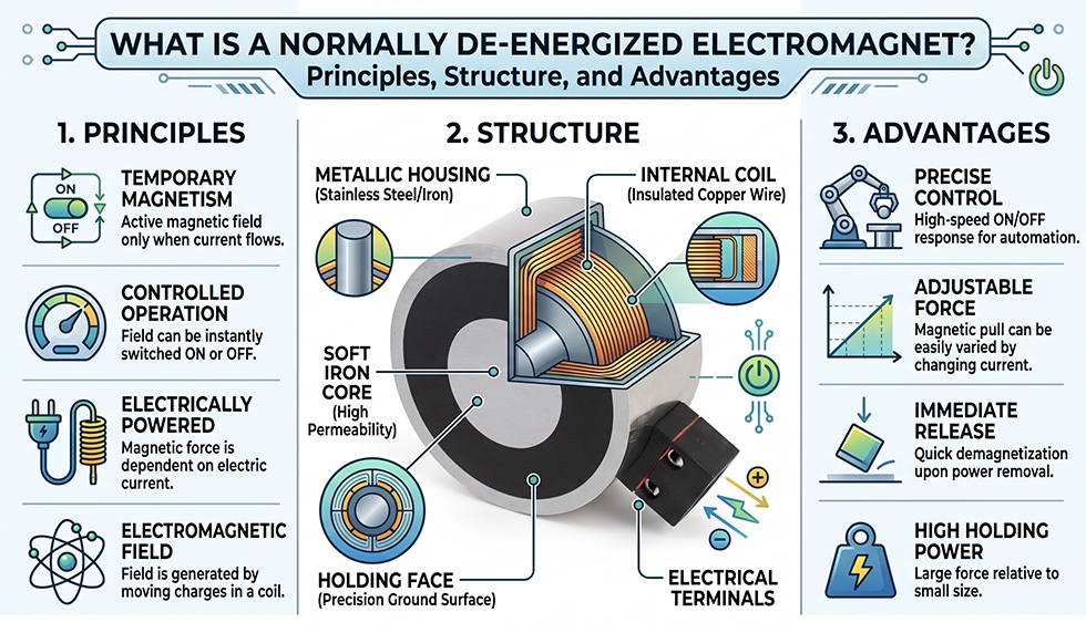 What Is a Normally De-Energized Electromagnet--Principles, Structure, and Advantages.jpg