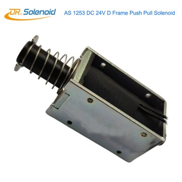 AS 1253 DC 24V Linear Push Pull D Type Frame Solenoid