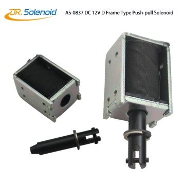 AS 0837 DC12V Push-Pull D Frame type Solenoid for automatic equipment