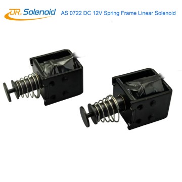 AS 0722 DC 12V Spring Push-Pull Linear Solenoid  For Automatic Delivery Machine