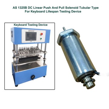AS 1325 B DC Linear Push and Pull Solenoid Tubular type for keyboard lifespan testing device
