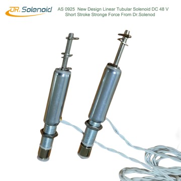AS 0925 New Design Linear Tubular Solenoid DC 48V Short Stroke Strong Force From DrSolenoid