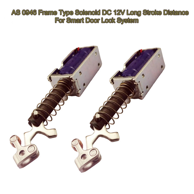 AS 0946 Rammetype Solneoid DC 12V Lang slaglængde For Smart Door Lock System
