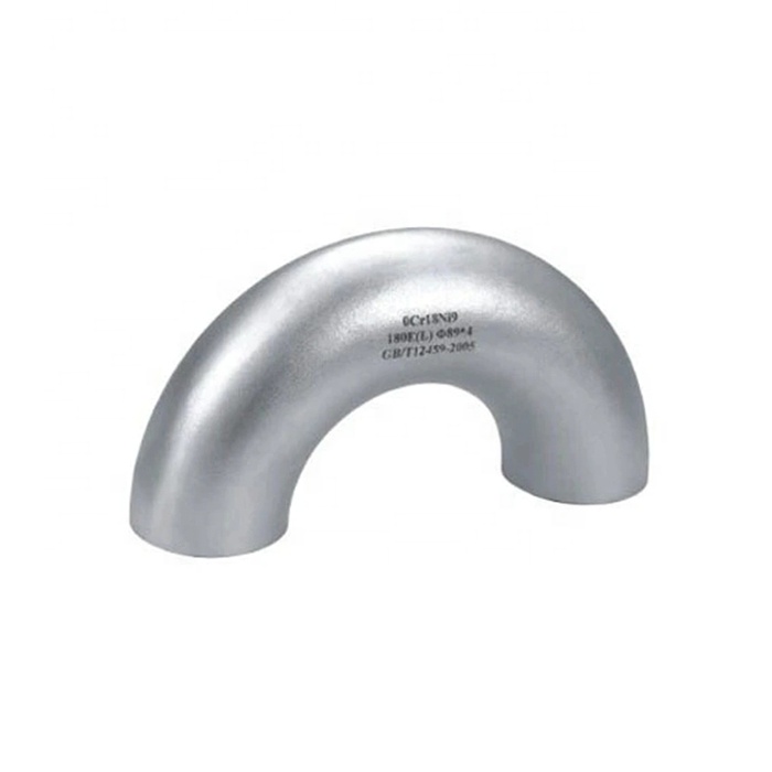 Long radius 180 Degree Butt Welded Elbow Stainless steel bend001 (2)55n