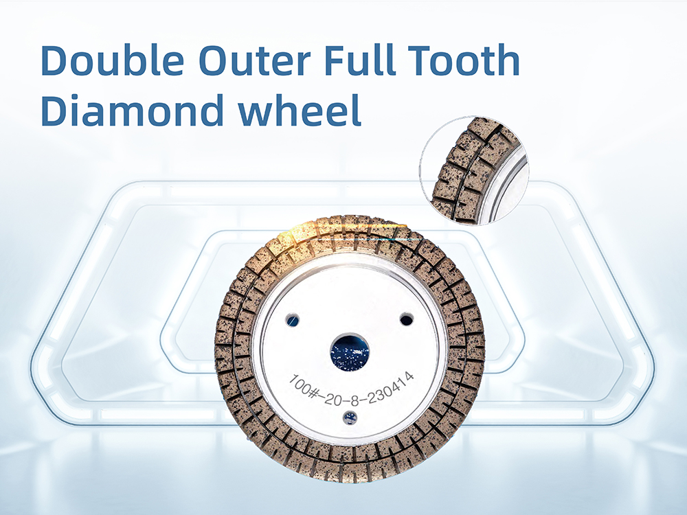 Hot Sale Double Outer Full Tooth Diamond Wheel for Glass Grinding Machine