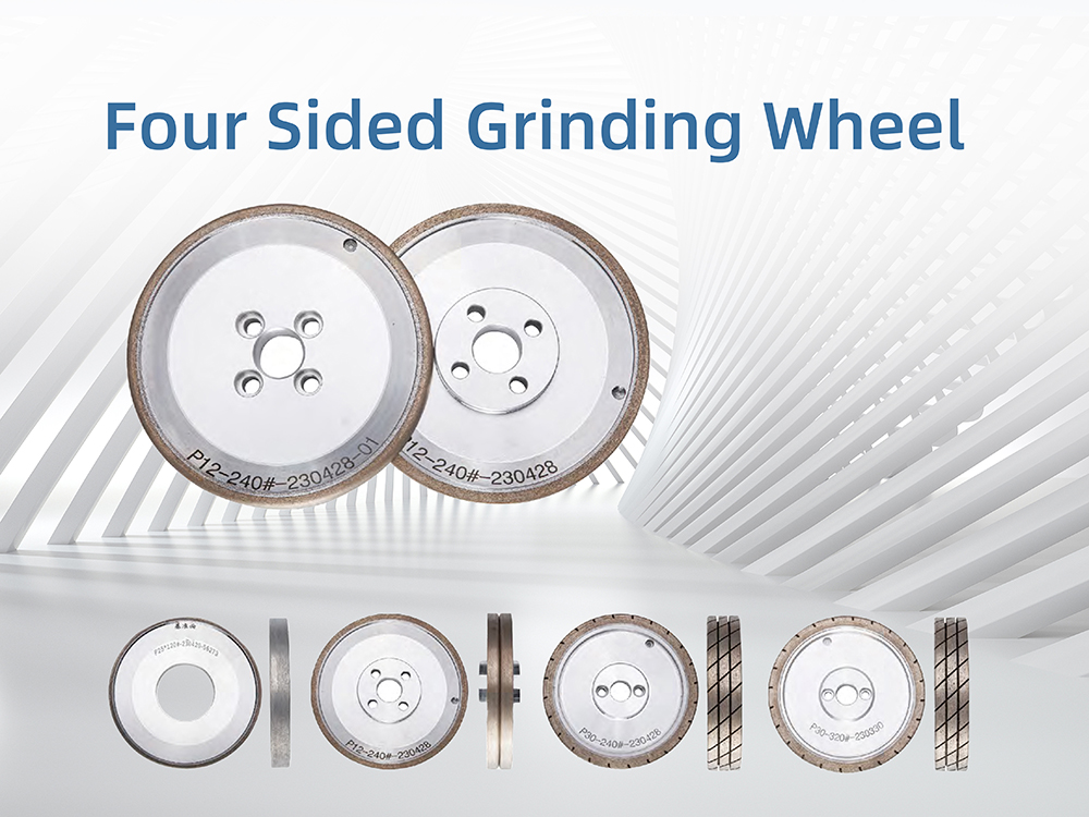 Four Sided Grinding Wheel Use to Grind All kinds of Glass and Rocks Edge
