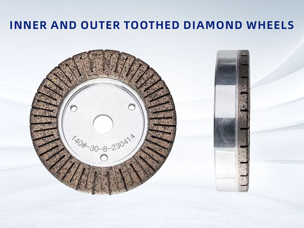 Inner and Outer Toothed Diamond Wheel for Grinding Glass Edge