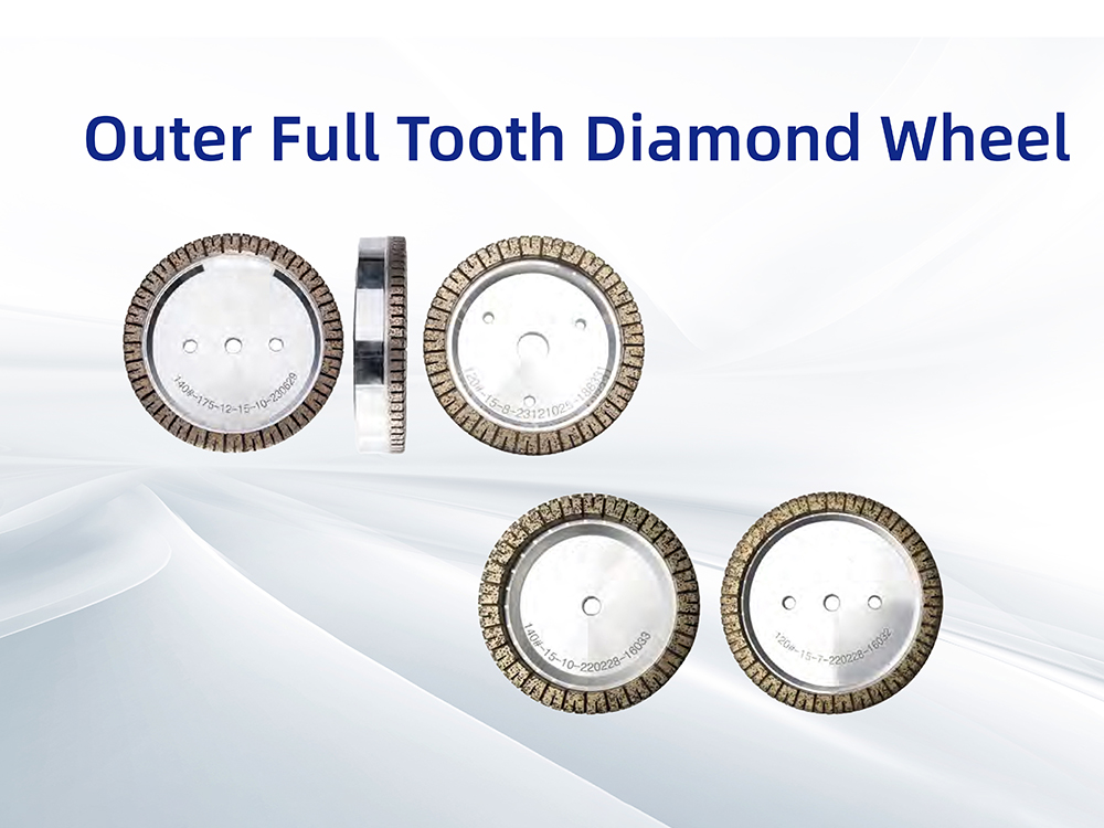 Outer Full Tooth Diamond Wheel for Grinding Glass Edege