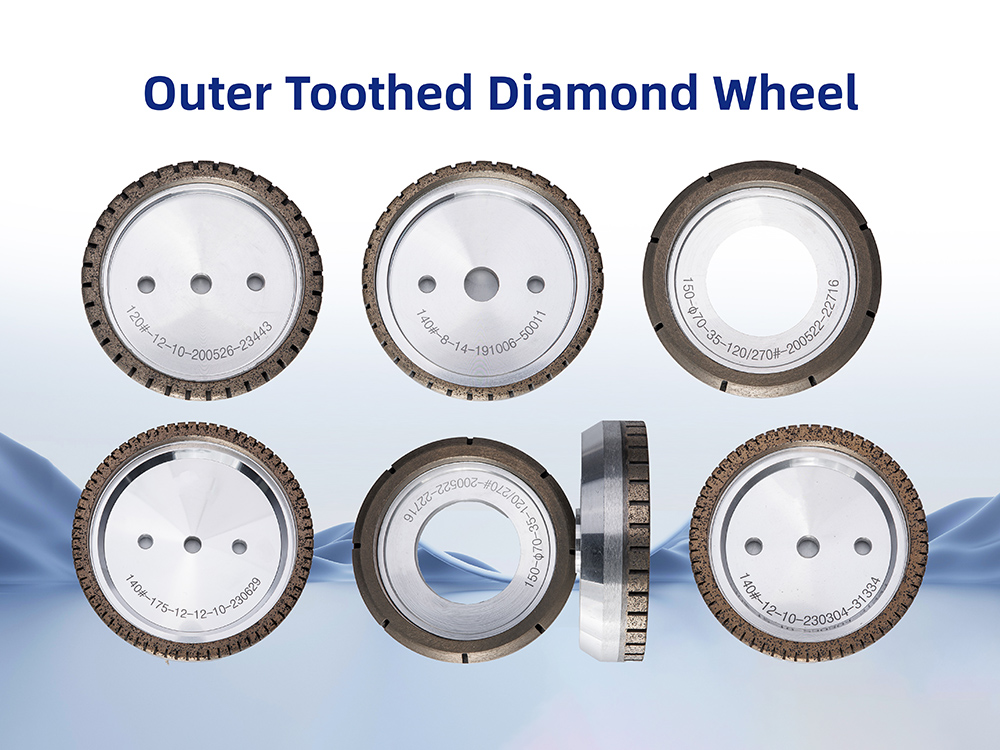 High Speed Outer Tooth Diamond Wheel for Polishing Glass Edge