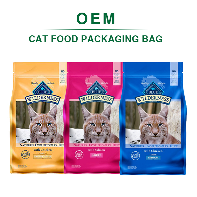 Huangpin Ziplcok Plastic Aluminum Foil 1Lb Flat Bottom Resealable Pouch Pet Dry Dog Cat Food Packaging Bag