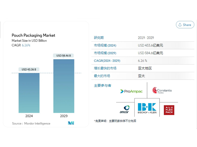 Bag Packaging Market Size and Share Analysis - Growth Trends and Forecasts (2024 - 2029)
