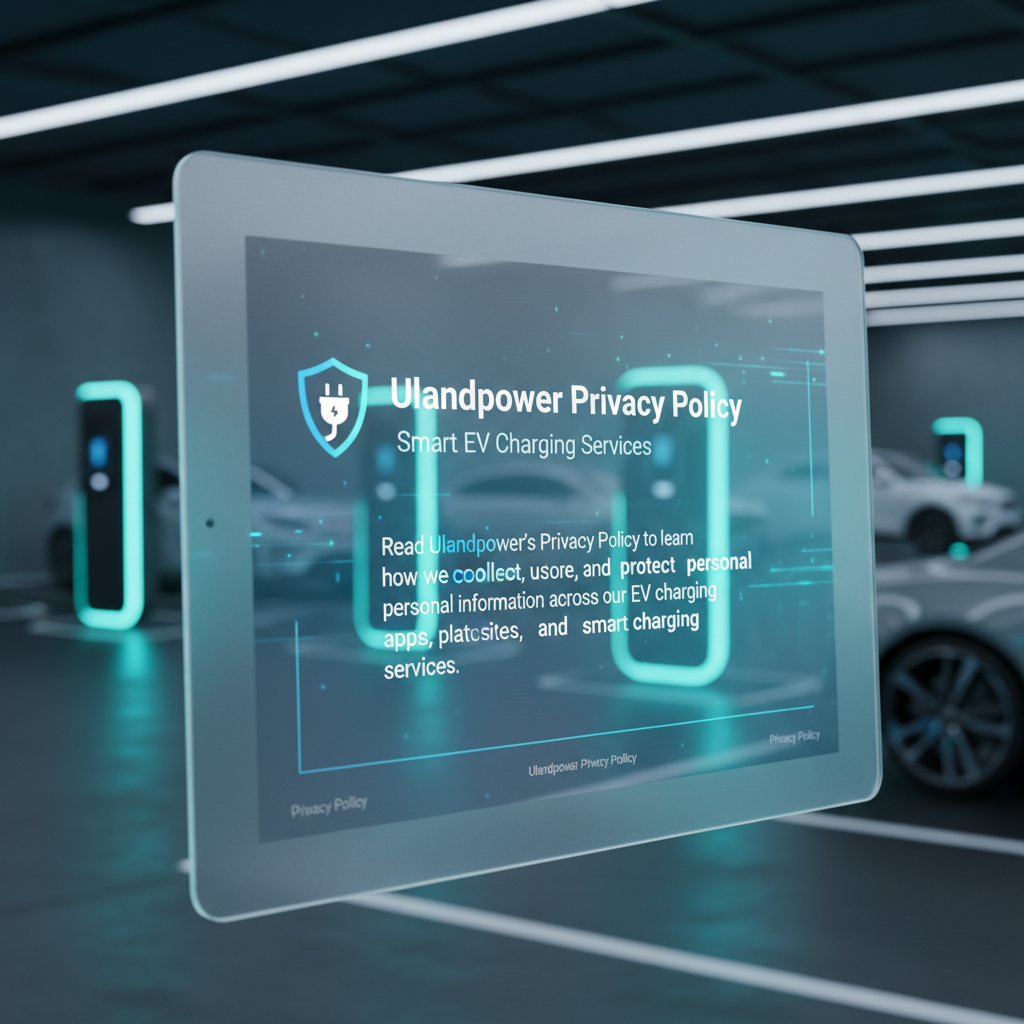 Privacy Policy ULandPower — Smart EV Charging Services