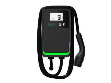 UE2 Intelligent 22kw Mode 3 EV Charger, OCPP ISO 15118, 4.3in color LCD