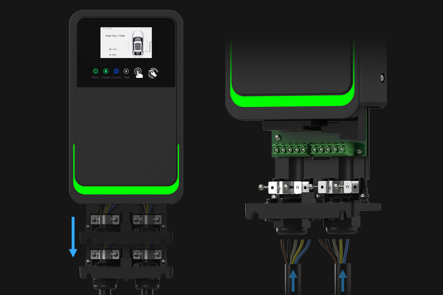 drawer-style wiring