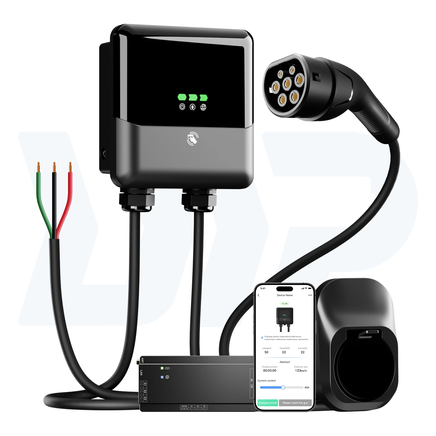 UER1pro home ev charger Type2 01.webp