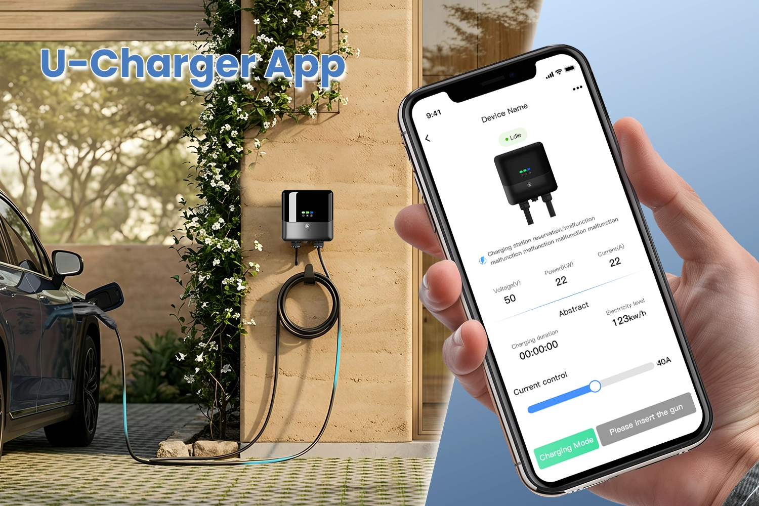 UNR1 ev charger - selling point 2 smart app