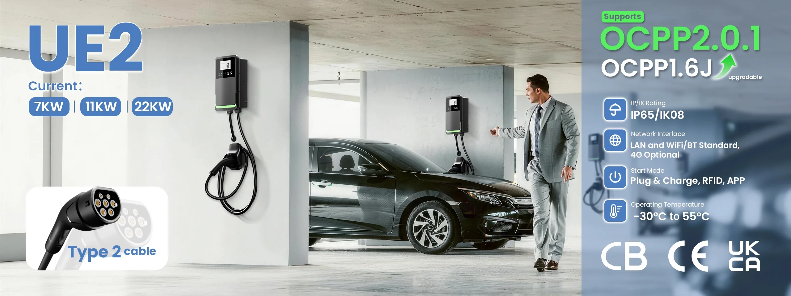 UE2 commercial ev charger