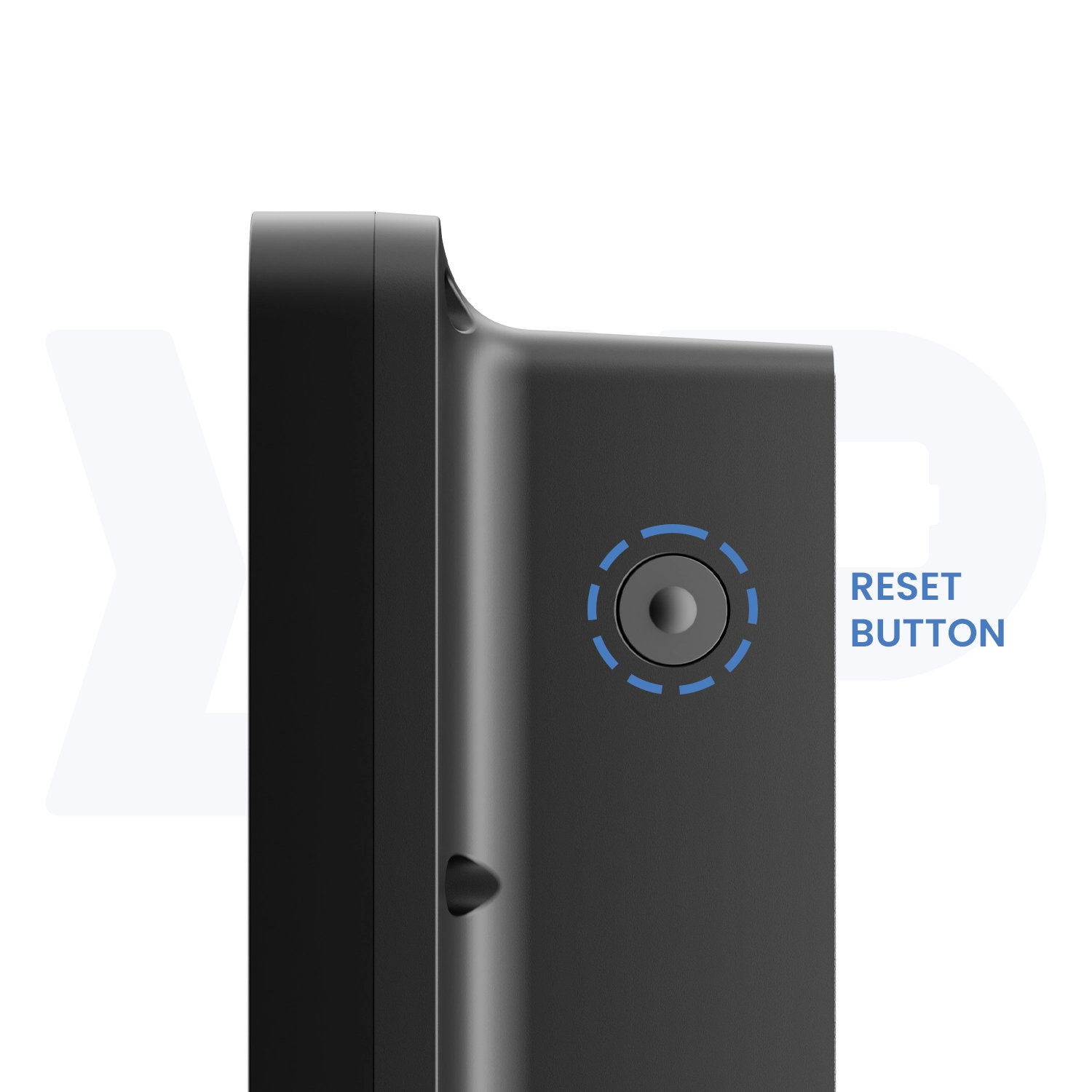 UR3N NACS EV Charger side view with rest button