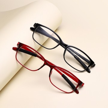 Hot TR90 Sport Square Frame Readers Computer Glasses Blue Light Blocking Reading Glasses for Men Woman
