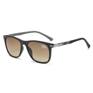 Bifocal Reading Sunglasses for Men and Women TR Frame Outdoor Sun Reader UV Protection