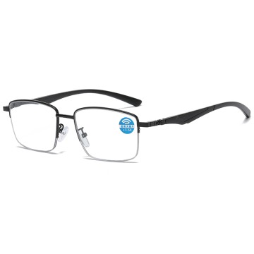 Eyewear Unisex tr90 Multifocal Progressive Photochromic Anti Blue Light Glasses See Far Near Reading Glasses