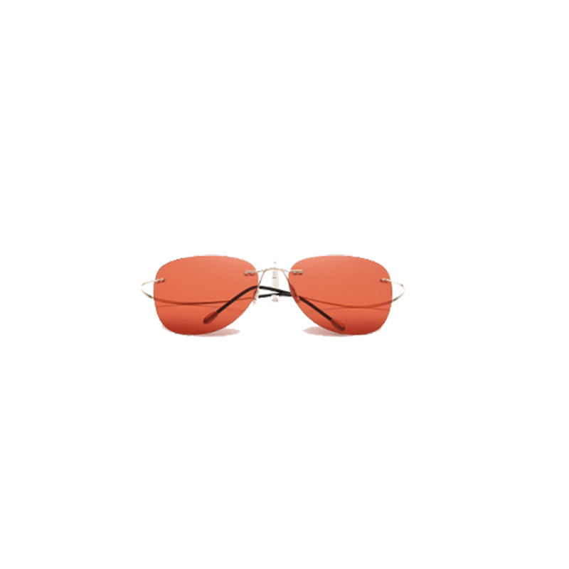 Ultralight Rimless Polarized Sunglasses for Men Women Vintage Colorful Fashion Shades