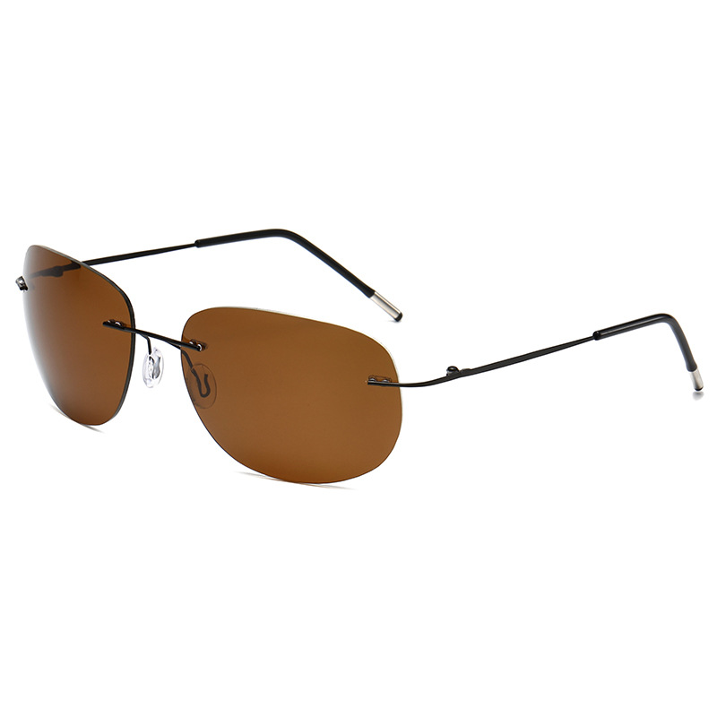 Ultralight Rimless Polarized Sunglasses for Men Women Vintage Frameless Colorful Fashion Shades (8).jpg