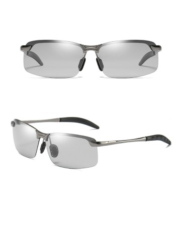 Smart color-changing polarizing sunglasses day and night dual use male sports fishing glasses night vision glasses