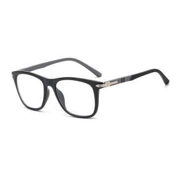 High quality fashion unisex TR90 square presbyopia metal photochromic Lenses anti blue light reading glasses for women men