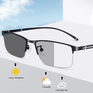 Wholesale Metal Glasses Block Blue Light Computer Reading Glasses Protection Eyewear Photochromic Frames Glasses
