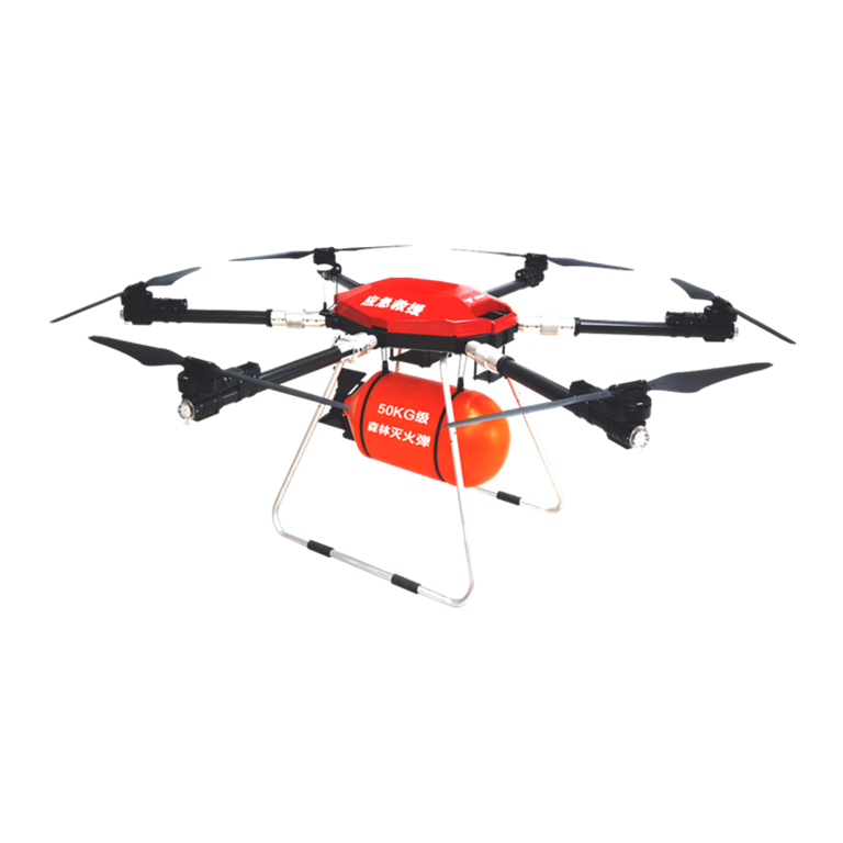 Bomba de fogo à base de água 50KG DroneEDING LY-FT150 para combate a incêndios florestais