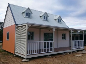Customized prefabricated light gauge steel frame villa architectural design